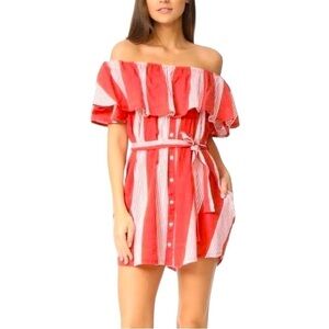 FAITHFULL THE BRAND Amalfi Off Shoulder Mini Dress 6